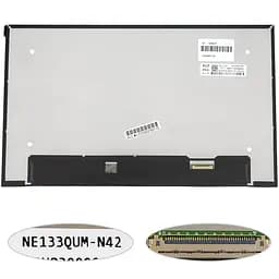 Матриця 13.3" NE133QUM-N42 3840 х 2160, 40pin eDP, IPS, LED, SLIM без додаткової панелі, матова, роз'єм справа внизу для ноутбука