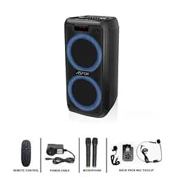 Портативна акустика ASPOR A668 (with microphone) Black - мініатюра 2