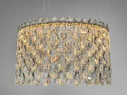 Светодиодная подвесная люстра Diasha 52 Вт золото