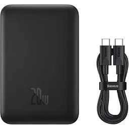 Портативна батарея Baseus Magnetic Mini Wireless Fast Charge Power Bank 10 000 mAh 20W PPCX030001 Black - мініатюра 3