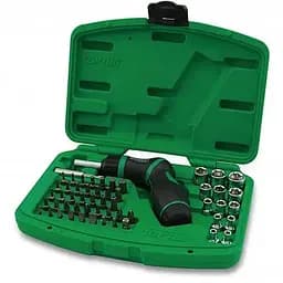 Комплект торцевих головок і біт 1/4 з тріскачковою викруткою Toptul hoz0007876