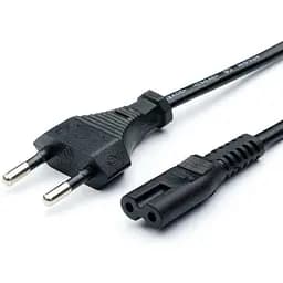 Кабель живлення Cablexpert PC-184/2 2 піни для побутової техніки 1.8 м чорний