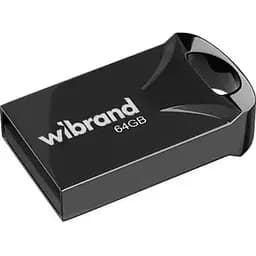 Флешка металева Wibrand Hawk 64 GB чорна
