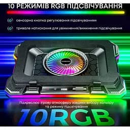 Охолоджувальна підставка для ноутбука до 19 дюймів GamePro GPCP-950 1xfans - мініатюра 10