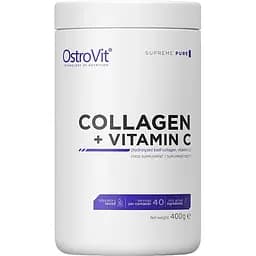 Для суглобів та зв'язок OstroVit Collagen + Vitamin C Natural 400 г