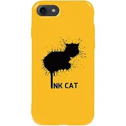 Чехол-накладка Toto Pure TPU 2 mm Print Case Apple iPhone 7/8/SE 2020 #48 Inkcat Yellow