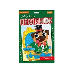 Дитячий набір для творчості "Мозаїка з перлин собачка" Апельсин НТ-38-06
