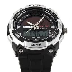 Чоловічий спортивний годинник Skmei 1049 із сонячною батареєю (Білий) - мініатюра 7
