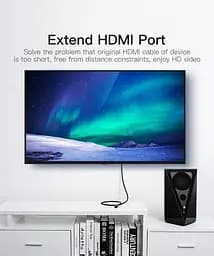 Подовжувач HDMI-HDMI v.2.0 Vention F/M PVC Shell 4K 60Hz 18Gbps 2m Black (VAA-B06-B200) - мініатюра 6