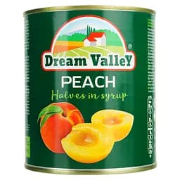 Персики половинками у сиропі Dream Valley 790 г