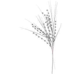Гілочка декоративна Yes! Fun Намистини срібні 67 см біла (973977)