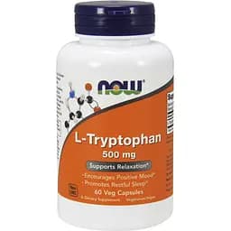 L-Триптофан Now Foods 500 мг 60 капсул