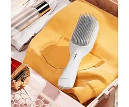 TOUCHBeauty TB-2441, Мікрострумова багатофункціональна щітка з вібромасажем для волосся та шкіри голови 4в1 Тач Б'юті, біла - мініатюра 6
