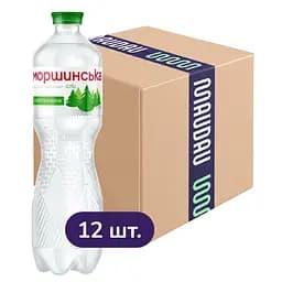 Упаковка мінеральної води Моршинська слабогазована 9 л (0.75 л x 12 шт.)