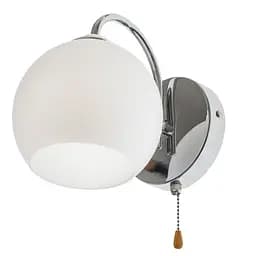 Бра Brille LK-645W/1 E27 CH настінне накладне куля