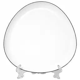 Тарелка для подачи блюд S&T черный кант 20.3 см (30176-00)