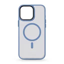 Чехол для Apple iPhone 15 Pro Max, Uniq MagCase, голубой, противоударный, панель-накладка с MagSafe, ударопрочный TPU+PC, с магнитом MagSafe, поддержка полноценной беспроводной зарядки, ArmorStandart (ARM75332)