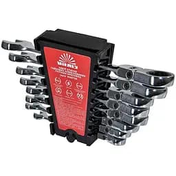 Набір ключів Vitals Master гайкових храпових комбінованих гнучких 8-19 мм 8 шт. (186655)