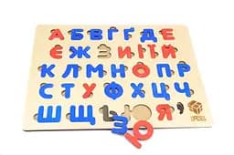 Пазл Сортер Абетка українська, навчальна 360х280мм