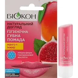 Гігієнічна губна помада Біокон Натуральний догляд Манго + Інжир 4.6 г