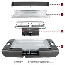 Гриль-барбекю CLATRONIC BQ 3507 Black - мініатюра 3