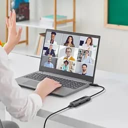 Концентратор XoKo USB-C 5-in-1 USB 3.0 + USB 2.0 + SD/TF + RJ45 100Mbps silver (XK-AC-350) - мініатюра 6
