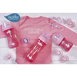 Пустушка Nuvita 7067 Air55 Explorer симетрична 0m+ (заєць ведмідь) 2 шт NV7067F - мініатюра 7