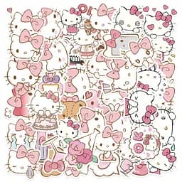 Стікерпак Набір наклейок GeekLand Hello Kitty Хелло Кітті 50 штук