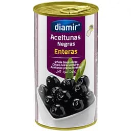 Маслини Diamir чорні з кісточкою 345 г