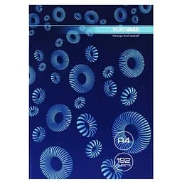 Книга учета Modest, А4, 192 листа, клетка, офсет, твердая ламинированная обложка, синий