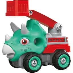 Машинка-конструктор Otamanko Трицератопс пожарная лестница Голубой/красный