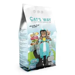 Белый бентонитовый наполнитель с ароматом марсельского мыла Cat's Way 10 л