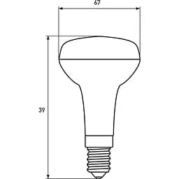 Світлодіодна лампа Eurolamp LED Ecological Series, R39, 5W, E14 4000K (LED-R39-05144(P)) - мініатюра 3