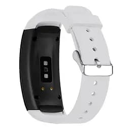 Силіконовий ремінець Primo Classic Shape для Samsung Gear Fit 2/Fit 2 Pro (SM-R360/R365) White - мініатюра 3