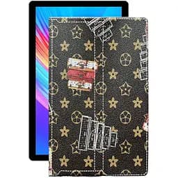 Чохол StatusCASE з екошкіри для планшету Teclast T30 Луі-Вітон-коричневий