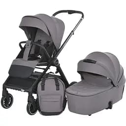 Дитяча всесезонна коляска-книжка 2 в 1 El Camino ME 1126 Genesis Taupe Gray Світло-сіра