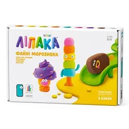 Дитячий набір пластиліну "Файні морозивка" Lipaka 60056-UA01 самостійно твердіє