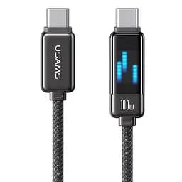 Дата кабель Usams US-SJ744 Meteor Ser. Type-C to Type-C 100W (1.2m)