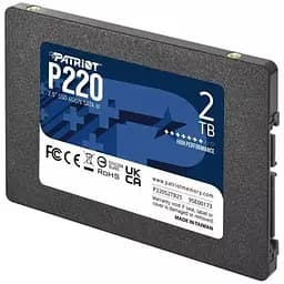Диск накопитель SSD 2Tb PATRIOT P220 2.5" SATA3 (P220S2TB25)