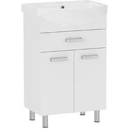 Тумба для підлоги RJ Roft-L з умивальником Freja L71955000 55 см Білий RJFU043-0155WHSET(RJFU043-0155WH+L71955000) Білий