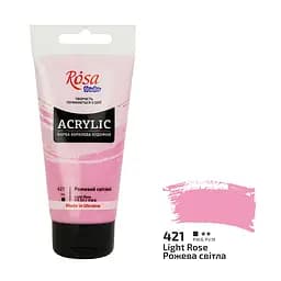 Фарба акрилова Рожева світла (421) 75 мл Rosa Studio