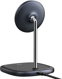 Беспроводное ЗУ Baseus Swan Magnetic Desktop Bracket Wireless Charger(suit for IP12) WXSW-01 Black - мініатюра 5