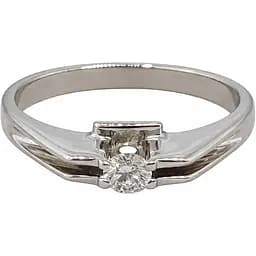 Золотое кольцо с бриллиантом. 101107Б 16,5