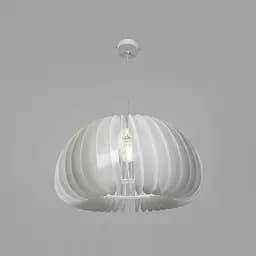 Люстра с белым акриловым абажуром 52х30 см Line F Арт. SG41-520