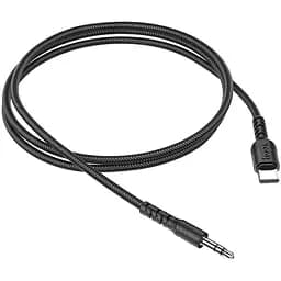 Кабель Hoco Type-C to Aux Digital audio conversion cable UPA17 юсб-с на 3.5 мм черный