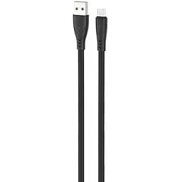 USB Cable Hoco X42 Soft Silicone MicroUSB Black 1m