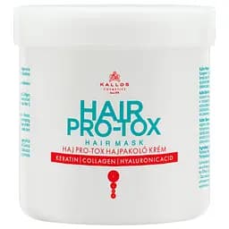 Відновлююча маска для волосся Kallos Cosmetics KJMN Pro-Tox Hair Mask з кератином, колагеном та гіалуроновою кислотою 500 мл