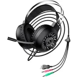 Комп'ютерні навушники Hoco ESD04 24pc з високою якістю звуку чорні (MAW-41565_558)