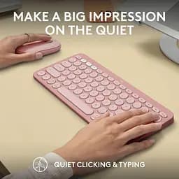 Комплект (Клавіатура та Миша) Logitech Pebble 2 Combo Tonal UA (920-012241) Rose - мініатюра 8