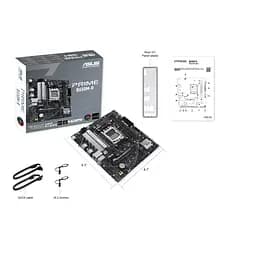 Материнcька плата PRIME B650M-R sAM5 B650 2xDDR5 M.2 HDMI mATX Asus teh0019065 - мініатюра 3